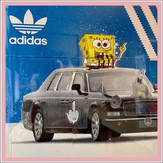 Galerie rfzk Nuernberg Spongebob adidas Street Art