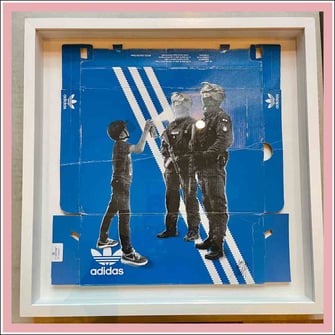 Ballerina Cops Galerie rfzk Nuernberg ARMX Street Art