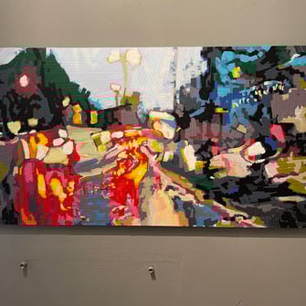 Evi Kupfer / Tape Art im rfzk - raum für zeitgenössische kunst  . laurentiu feller in Nürnberg