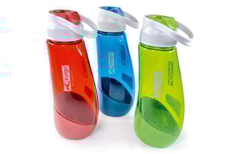 Hundetrinkflasche Trinkflasche fuer Hunde rot blau gruen