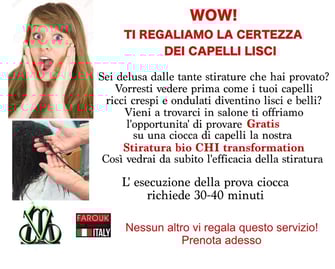 Stiratura capelli bio prova gratuita