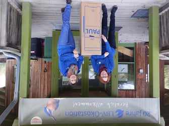 Der Wasserrucksack „Paul“ (Portable Aqua Unit for Lifesaving) ist angekommen.