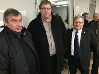 Président du comité de Picardie de cyclisme, Hubert Louvet (à droite) représentait Claude Fauquet le président du CROS Picardie.