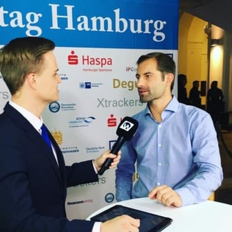 Vincent Willkomm, Inside Wirtschaft, Interviewsituation auf dem Börsentag Hamburg