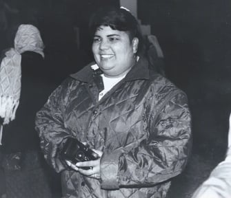 Liliana Sanchez beim Besuch in Auw am 10. Oktober 1995