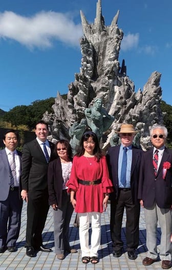 土佐清水市のジョン万祭りにて