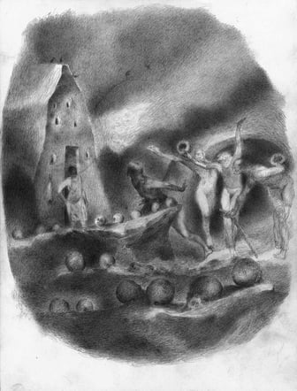 Matthias-Wyss-TAGESLICHT-DAYLIGHT-2011–2014-Pencil-On-Paper-19X23-Cm-52