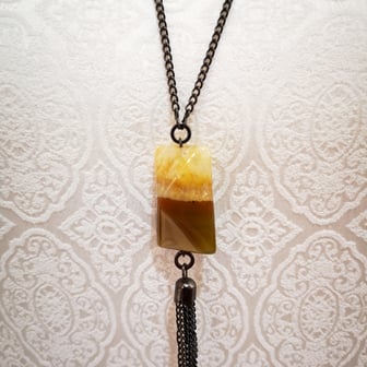 Sautoir agate Aux Dames de Jadis