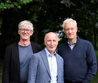Portrait de groupe avec Martin Bangerter, Edith Graf-Litscher et Franziska Roth