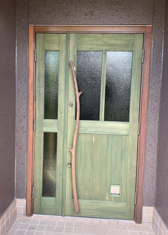 リフォーム　扉　木のドア