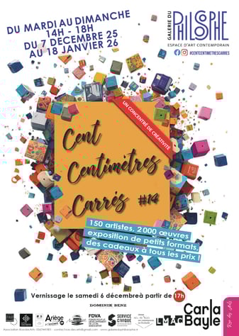 Elisabeth AUgendre artiste peose expose Cent Centimètres Carrés galerie le philosophe Carla Bayle
