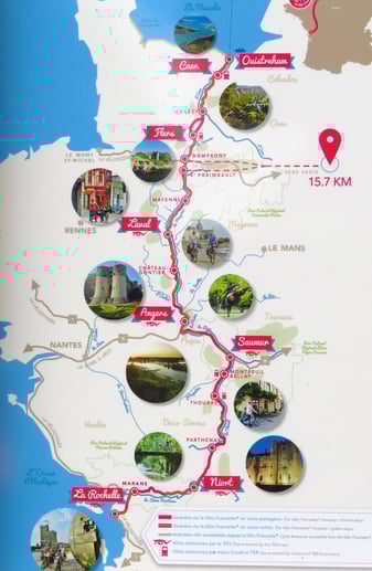 Die Route entlang der Mayenne nach Norden begeistert.