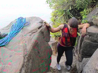 Katharina beim ausruhen und Kraft holen