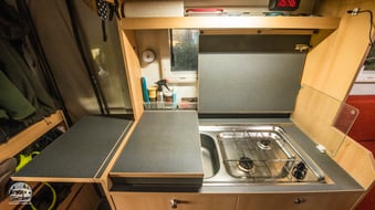 Viel Ablagewenn nicht gekocht wird