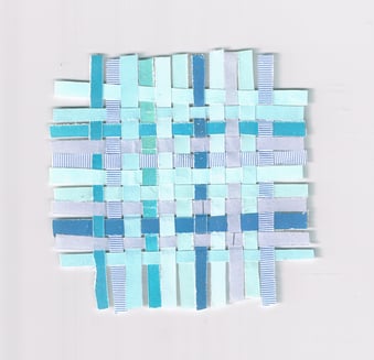 Petit bleu épais (15 cm x 15 cm)