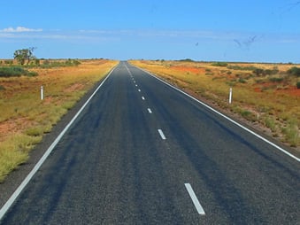 endlos sieht man in die Strassen hinein