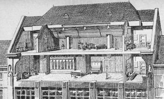 Dachstuhl mit den Studios des Vox-Hauses