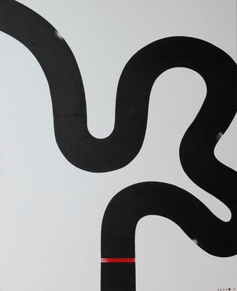 HEBIHANABI 18    652mm×803mm  F25   Acrylic   2016