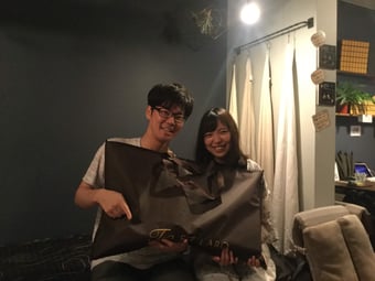 彼女さんからオーダー枕のプレゼント