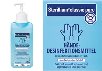 Sterilium classic pure 500 ml mit Dosierpumpe