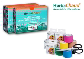 HerbaChaud Wärmepflaster und Tapes