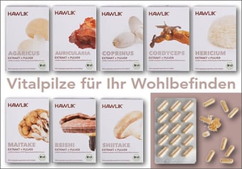 HAWLIK Vitalpilze für Ihr Wohlbefinden
