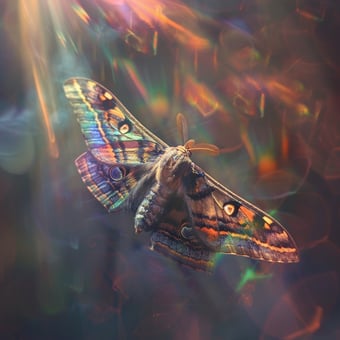 Ein Kastanienbohrer Nachtfalter von oben photographiert auf creme weissem Beton Boden oben ist ein heller Fleck zu sehen auf dem Boden