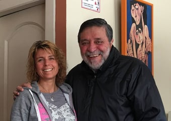 Andrea Schibli mit Rigoberto Chauvin