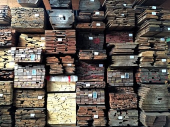 Lumber, boules, planks, warehouse, Max Cropp Hamburg, Germany