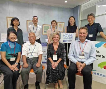 Front L-R: Masako Bannai Otsuka, Eisuke Kudo, A Vassallo, P Leder