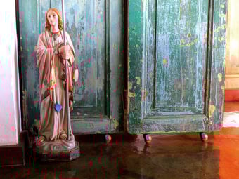 mein Rad bekam einen Platz auf der Terrasse