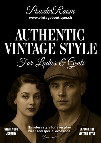 powderroom vintage boutique zuerich retro mode damen und herren authentic vintage heritage stil vintage kleider stil retro bekleidung und accessoires