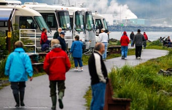 Mit dem Wohnmobil auf dem Wohnmobilstellplatz Seward in Alaska und den Yukon