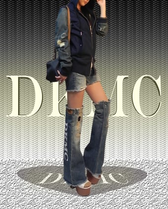 レッグカバーDKMC・レッグウォーマー・ブーツカバー・切れてるボトム