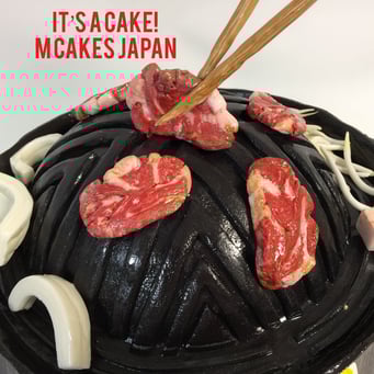 ジンギスカン鍋立体ケーキ【誕生日/イベント/オーダーメイドケーキ】