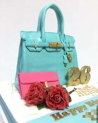 バッグ立体ケーキ【誕生日/イベント/オーダーメイドケーキ】カタチ３D立体/デザイン/アメリカンケーキ通販/北海道小樽エムケーキ