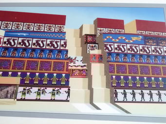 So sahen die Tempelmauern einst aus...