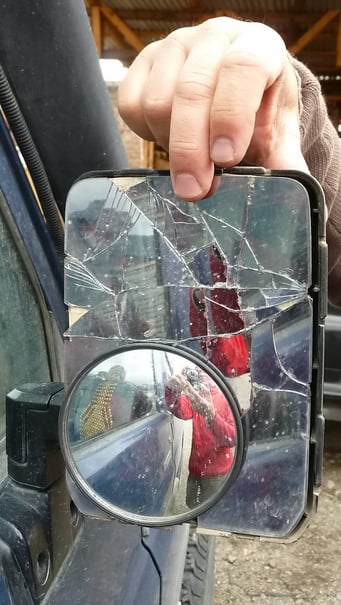 ... dieser Rückspiegel auch