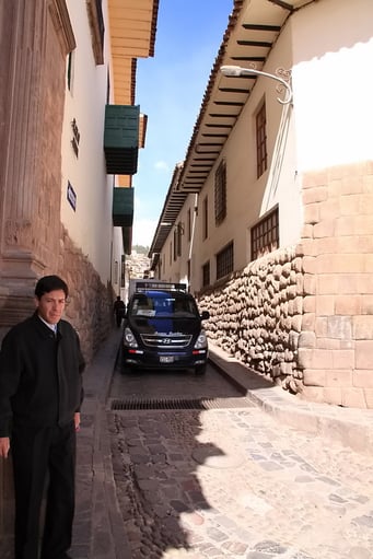 Cuzco - sehr enge Strassen...