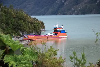 Fähre zum letzten Teilstück bis Villa O'Higgins