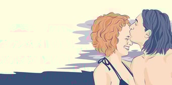 Illustration für eine Hochzeitskarte