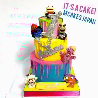 ３段デザインケーキ【誕生日/イベント/オーダーメイドケーキ】