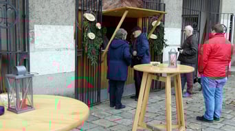 Am zweiten Adventsonntag  war die Punschhütte wiederum nur wenig besucht.