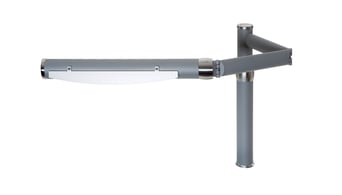 Jandia LED Arbeitsplatzleuchte silbermetallic für Labor oder Dentallabor