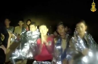 救出されたタイのこどもたち