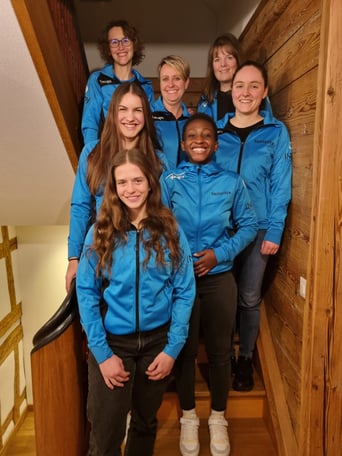 (v.l.n.r.) Natalie Allgäuer, Claudia Baumgartner, Manuela Meier, Melanie Bühler, Deborah Fullah, Andrea Hauser, Eline Egli