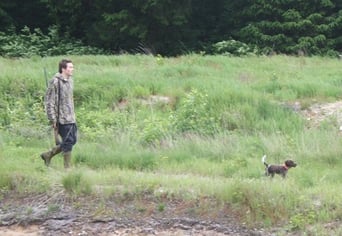 René mit einem KlM-Welpen