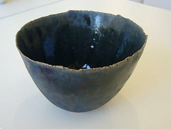 Bol <bleu nuit> #1 / 2015 / H:7x Ø10.5 cm, ceramic(grès), glaze / price on request