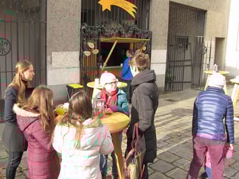 Am ersten Adventsonntag nach der Messe war wenig los, trotz des schönen Wetters.