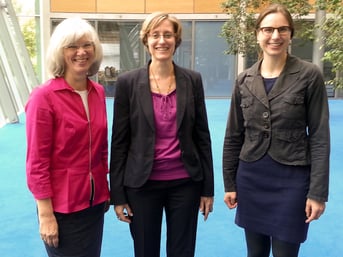 Von links: Frau Schnell-Klöppel, Prof. Dr. Senz und Frau Löhr, die neue Direktorin des Konfuzius-Institutes seit August 2014   